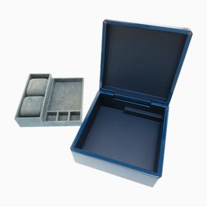 Watch Box in Blue Lacquer from Hermes