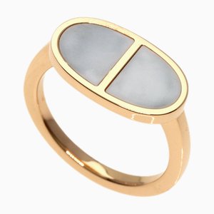 HERMES Shane D'ancle Verso # 52 Anillo K18 Oro rosa para mujer