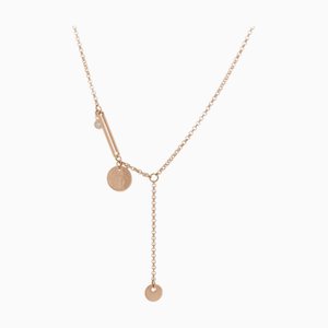 HERMES TPM Gold - Women's K18 Pink Necklace