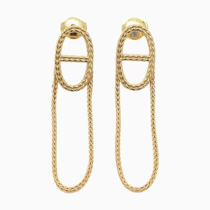 Hermes Chaine D'Ancre Danae Earrings K18Yg, Set of 2