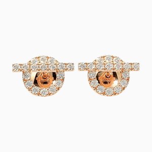 Hermes Finesse K18Pg Pink Gold Earrings, Set of 2