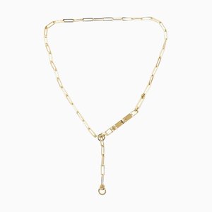 HERMES Kelly Chain Lariat Necklace Gold K18 H218270B Ladies