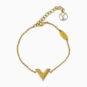 Brazalete Essential V de oro de Louis Vuitton