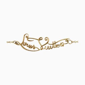 Brazalete Brasserie My Lv Affair con círculo de metal dorado de Louis Vuitton