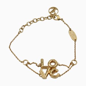 Bracciale LV&ME Love in metallo dorato di Louis Vuitton