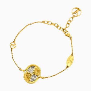 Brasserie Lady Lucky Gold Red Silver Monogram Bracelet by Louis Vuitton