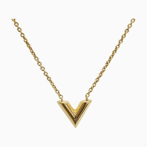Essential V Gold Metal Pendant by Louis Vuitton