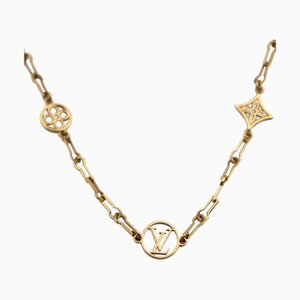 Collier Forever Young Metal Gold LV Circle Monogram Flower Choker by Louis Vuitton