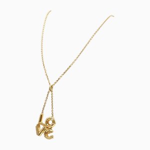 LV & Me Love Metal Gold Tack Necklace by Louis Vuitton