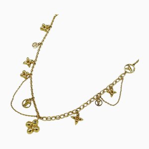 Collar de flores con monograma LV en oro en flor de Collier de Louis Vuitton