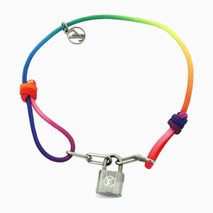 Bracelet Brasserie Argent Lockit Rainbow Titanium Cord par Virgil Abloh de Louis Vuitton