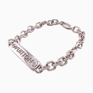 LV ID Chain Bracelet in Silver by Louis Vuitton