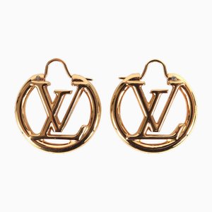 Boucle Doreille Louise Earrings GP in Gold from Louis Vuitton, Set of 2