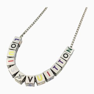 Collier LV Play It Cube Halskette in Silberfarbe von Louis Vuitton