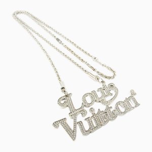 Collana con ciondolo in metallo e strass di Louis Vuitton