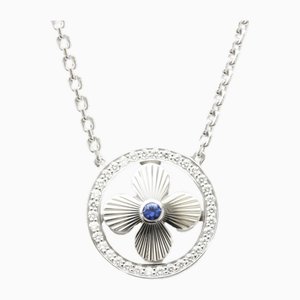 Sun Blossom Necklace in White Gold & Sapphire by Louis Vuitton