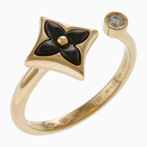 Yellow Gold and Diamond Berg Star Blossom Mini Ring by Louis Vuitton