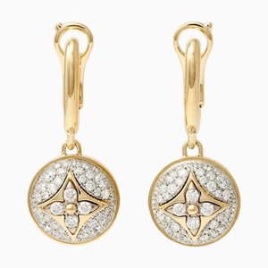 Blossom Yellow Gold Earrings from Louis Vuitton, Set of 2