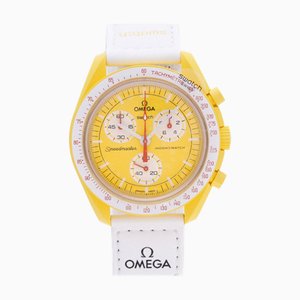 OMEGA Moonswatch Speedmaster Mission to Sun SO33J100 Quartz Watch Nylon/Bioceramic/Velcro Yellow 0150