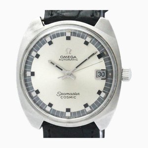 Reloj automático Seamaster Cal 565 vintage de acero y cuero de Omega