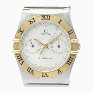 Constellation 18K Gold Steel Quartz Watch from Omega