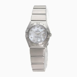 Constellation Brushed 12P Diamond Watch from Omega