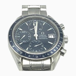 Speedmaster Date Uhr in Silber & Marineblau von Omega