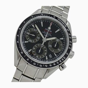 Speedmaster Date Limited Stainless Steel Silver & Black Watch from Omega