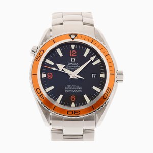 OMEGA Seamaster Planet Ocean 600 Co-Axial 2208.5 Herrenuhr SS Automatik Schwarzes Zifferblatt