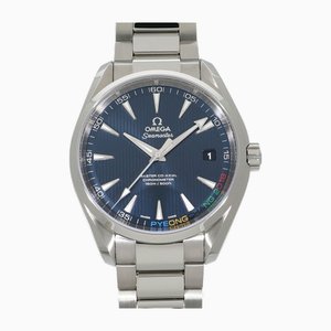 Seamaster Aqua Terra Pyeongchang 2018 Limited Edition World Blue Mens Watch from Omega