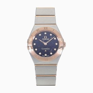 Reloj para mujer OMEGA Constellation Quartz 25mm Blue Aventurine x 12P Diamond 131.20.25.60.53.002 O4139