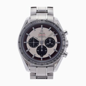 Reloj OMEGA Speedmaster Schumacher 6000 Limited 3559.32 SS para hombre, esfera blanca de cuerda automática