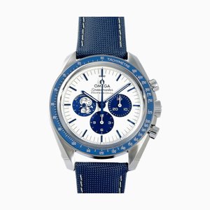 OMEGA Speedmaster Snoopy Award 50th Anniversary Model 310.32.42.50.02.001 Silver/Blue Dial Watch Men's