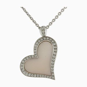 PIAGET Limelight Heart Diamond Necklace 18K Shell Ladies