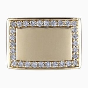 Stamp Stand Ring in Yellow Gold from Piaget