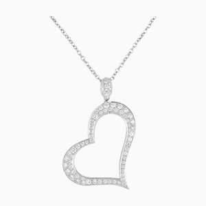 PIAGET Limelight Heart Collar de diamantes Mediano K18WG Colgante G33L0700
