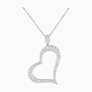 PIAGET Limelight Heart Diamond Collier Medium K18WG Pendentif G33L0700