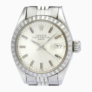 Orologio da donna vintage Oyster Perpetual Date 6924 in acciaio di Rolex