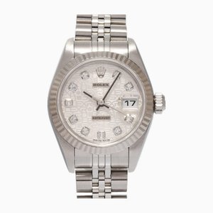 Datejust 10P Diamond Automatic Silver Engraved Computer Dial Watch from Rolex