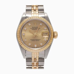Datejust 10P Diamond Automatic Champagne Dial Watch from Rolex