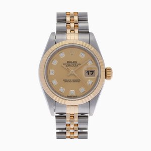 ROLEX Datejust 10P Diamond 69173G Montre Femme YG/SS Automatique Cadran Champagne