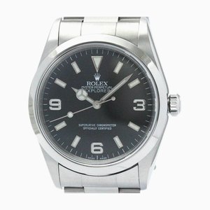 ROLEXPolished Explorer I A Serial Steel Automatic Mens Watch 14270 BF569979