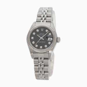 ROLEX 79174G Datejust 10P Diamond Uhr Edelstahl/SS/K18WG Damen