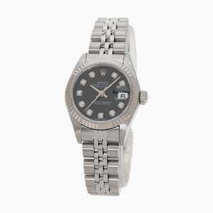 ROLEX 79174G Datejust 10P Diamond Watch Acier Inoxydable/SS/K18WG Femme