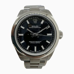 Oyster Perpetual Silver Watch from Rolex