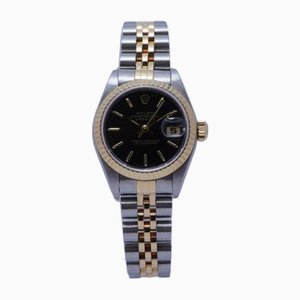 Automatic Datejust Gold Stainless Steel & Black Ladies Watch from Rolex