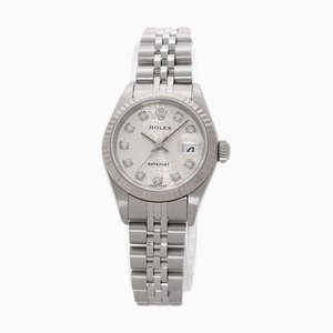 Orologio ROLEX 79174G Datejust 10P Diamond in acciaio inossidabile SS K18WG da donna