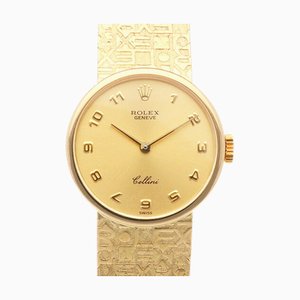 ROLEX Cellini Uhr 18K Gold 4933 Handaufzug Damen W Nummer 1994-1995 Computerarmband