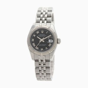 ROLEX 179174 Datejust Montre Acier Inoxydable/SS/K18WG Femme