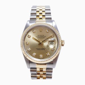Reloj Datejust automático de acero dorado de Rolex, 1996